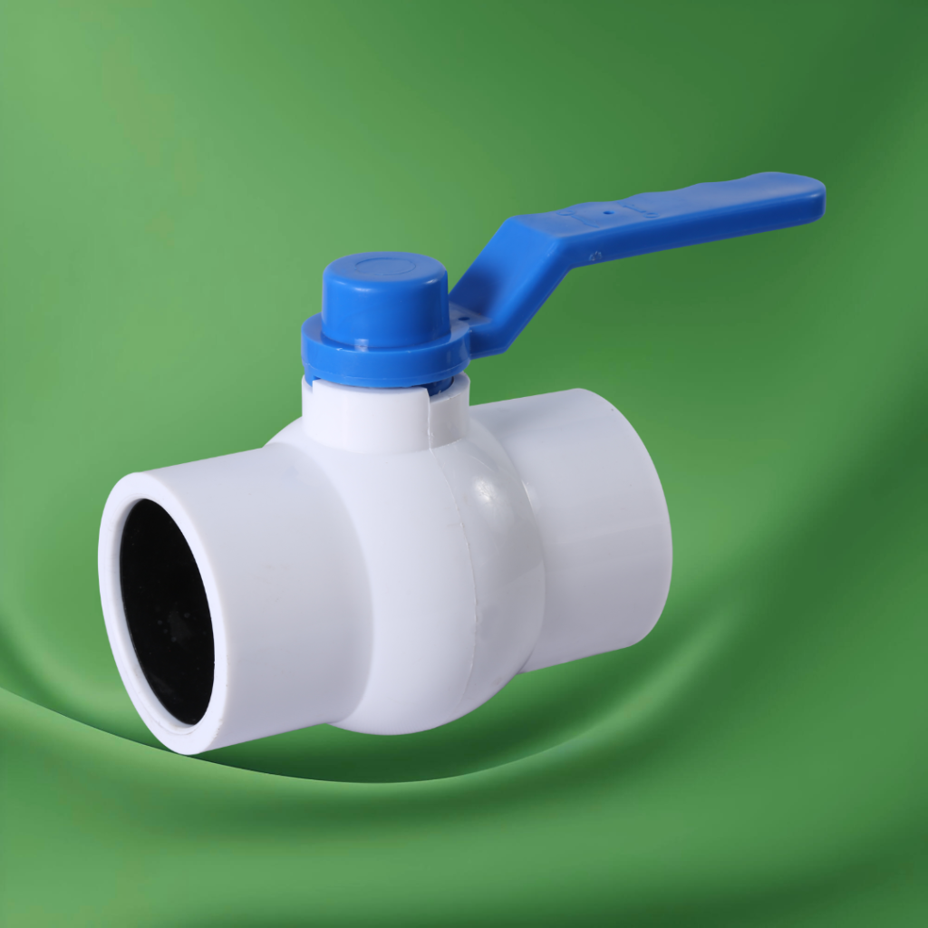 PP White Long Handle Ballvalve