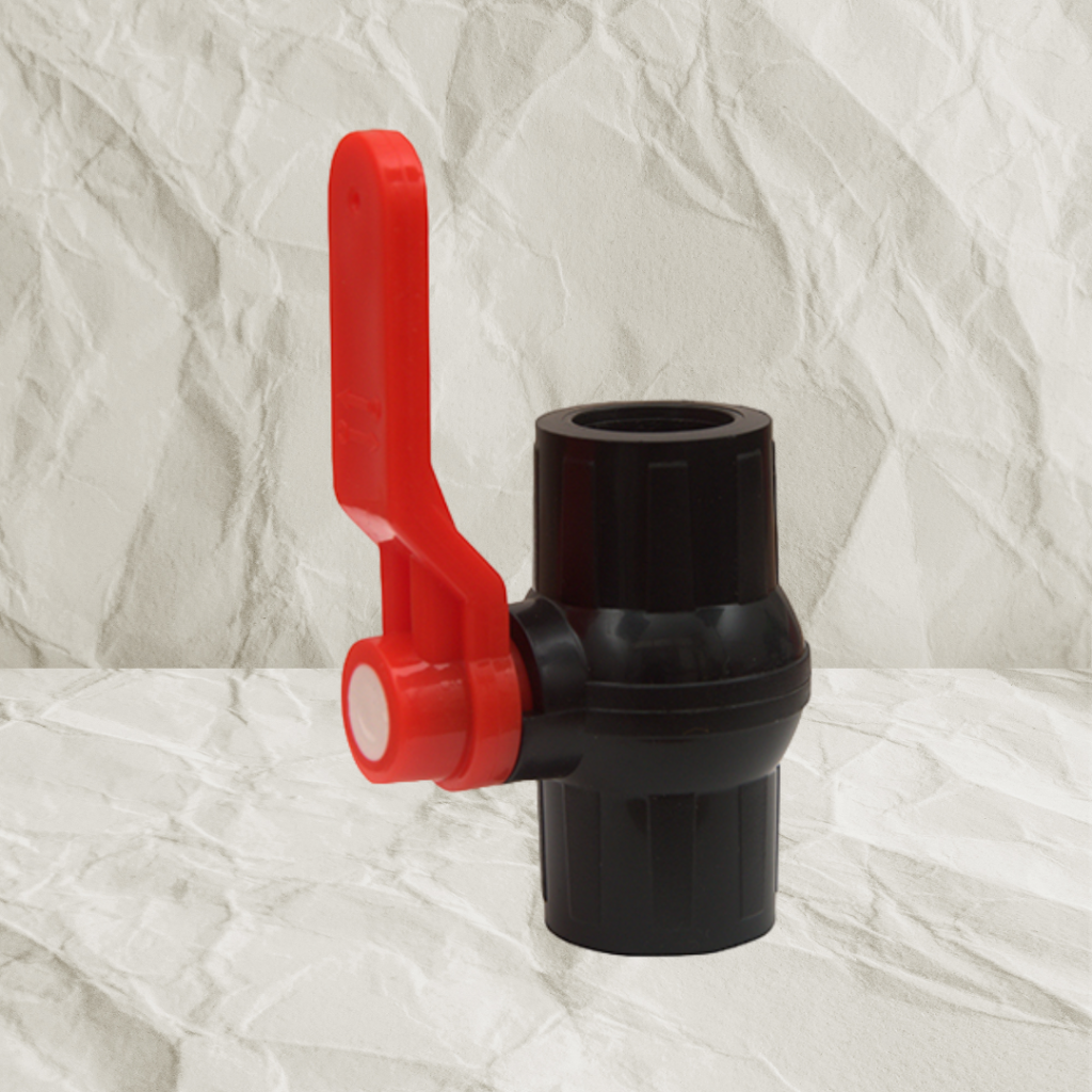 PP black Long Handle Ballvalve